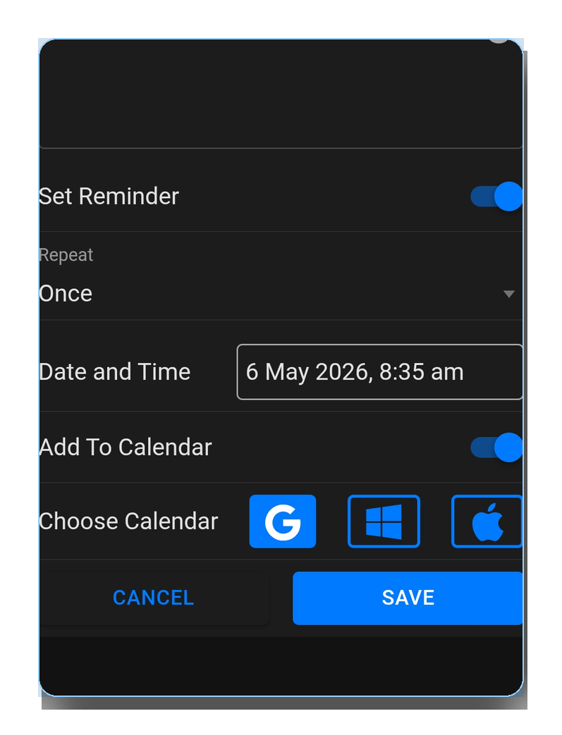 GoDial add task component